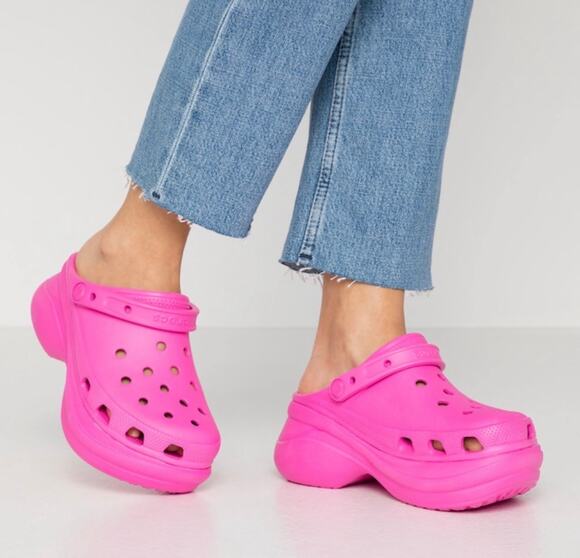 CROCS Shoes - NEW Crocs Platform Bae Clogs Hot Pink Women's Size 11